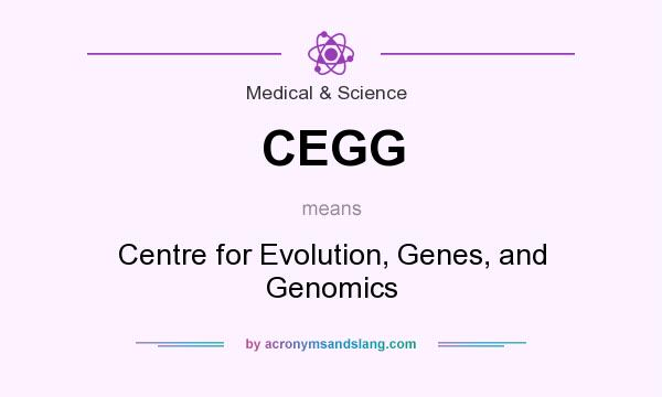 What does CEGG mean? It stands for Centre for Evolution, Genes, and Genomics