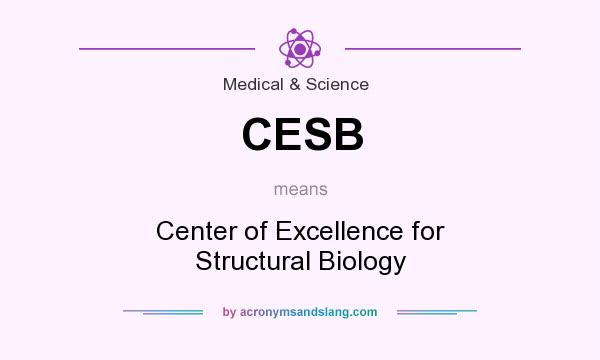 What does CESB mean? It stands for Center of Excellence for Structural Biology