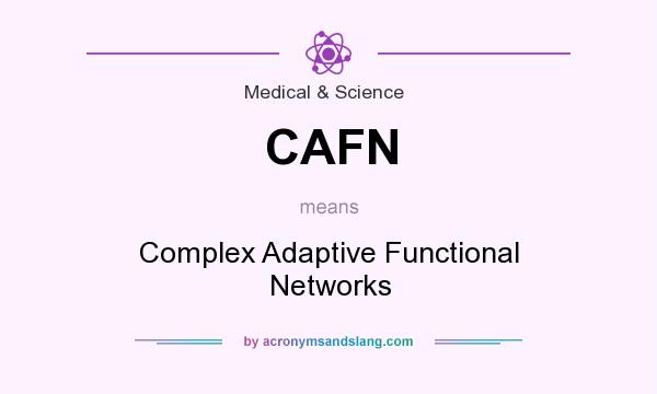 What does CAFN mean? It stands for Complex Adaptive Functional Networks