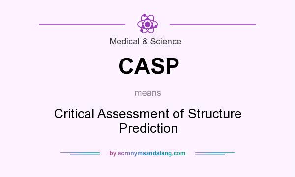 What does CASP mean? It stands for Critical Assessment of Structure Prediction