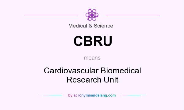 What does CBRU mean? It stands for Cardiovascular Biomedical Research Unit
