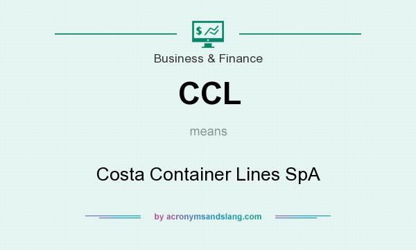 What does CCL mean? It stands for Costa Container Lines SpA