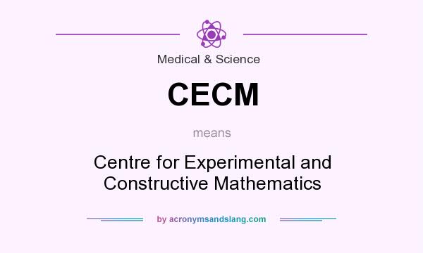 What does CECM mean? It stands for Centre for Experimental and Constructive Mathematics