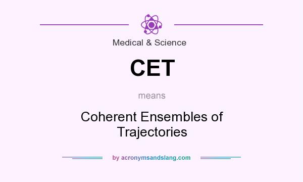 What does CET mean? It stands for Coherent Ensembles of Trajectories