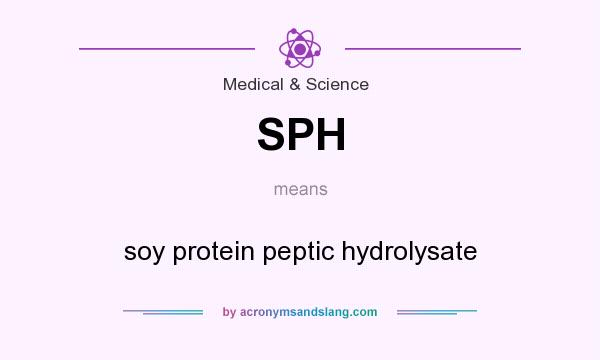 What does SPH mean? It stands for soy protein peptic hydrolysate