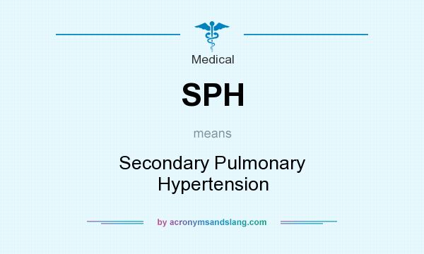 What does SPH mean? It stands for Secondary Pulmonary Hypertension