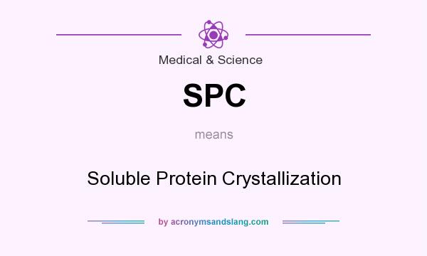 What does SPC mean? It stands for Soluble Protein Crystallization