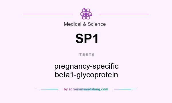What does SP1 mean? It stands for pregnancy-specific beta1-glycoprotein