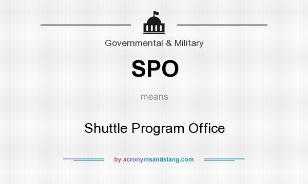 What does SPO mean? It stands for Shuttle Program Office