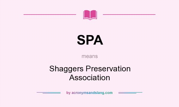 What does SPA mean? It stands for Shaggers Preservation Association