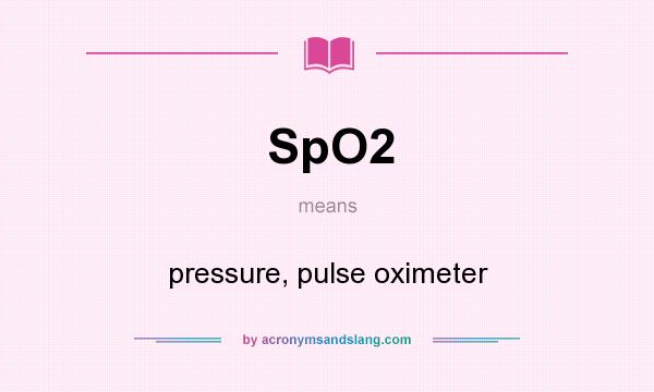 Spo2 meaning