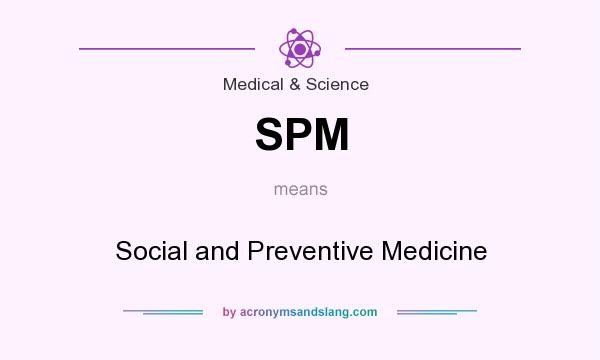 What does SPM mean? It stands for Social and Preventive Medicine