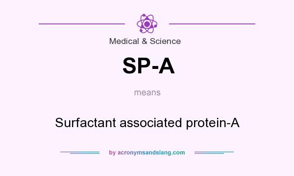 What does SP-A mean? It stands for Surfactant associated protein-A