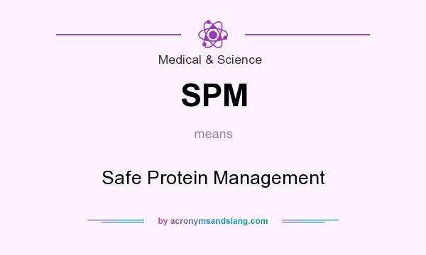 What does SPM mean? It stands for Safe Protein Management