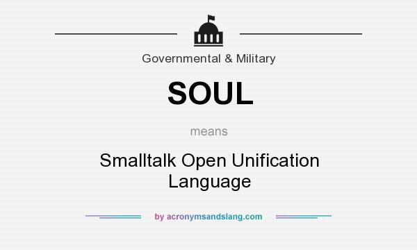 What does SOUL mean? It stands for Smalltalk Open Unification Language