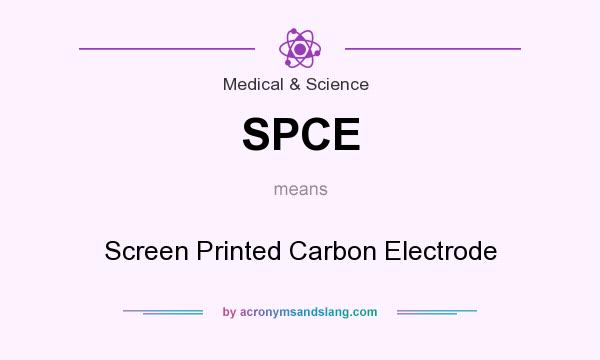 What does SPCE mean? It stands for Screen Printed Carbon Electrode