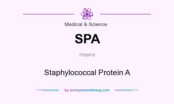 What does SPA mean? It stands for Staphylococcal Protein A