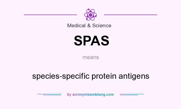 What does SPAS mean? It stands for species-specific protein antigens