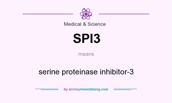 What does SPI3 mean? It stands for serine proteinase inhibitor-3