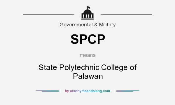 What does SPCP mean? It stands for State Polytechnic College of Palawan