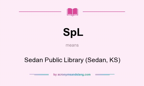What does SpL mean? It stands for Sedan Public Library (Sedan, KS)