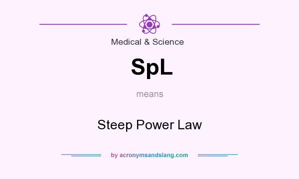 What does SpL mean? It stands for Steep Power Law