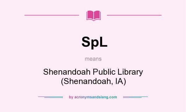 What does SpL mean? It stands for Shenandoah Public Library (Shenandoah, IA)
