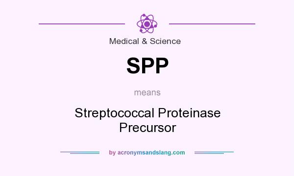 What does SPP mean? It stands for Streptococcal Proteinase Precursor