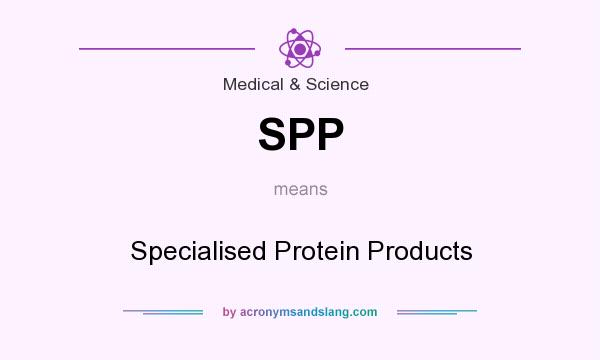 What does SPP mean? It stands for Specialised Protein Products