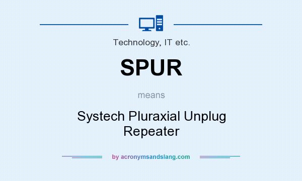 What does SPUR mean? It stands for Systech Pluraxial Unplug Repeater