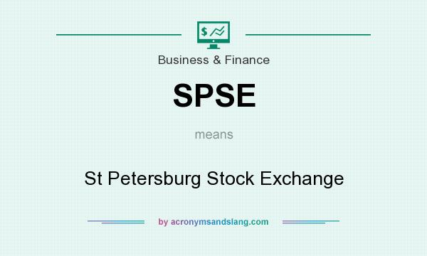 What does SPSE mean? It stands for St Petersburg Stock Exchange