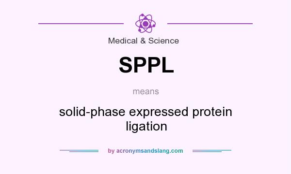 What does SPPL mean? It stands for solid-phase expressed protein ligation
