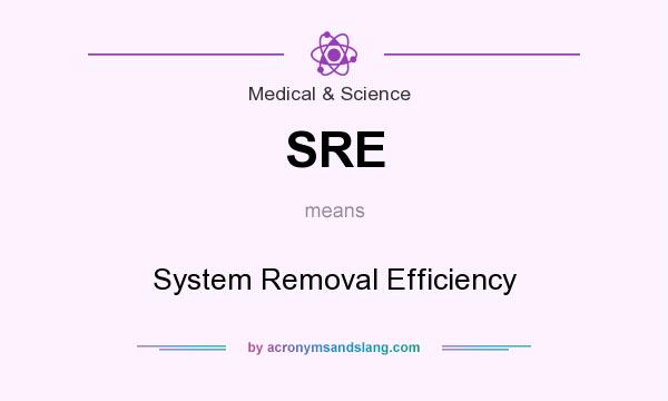 What does SRE mean? It stands for System Removal Efficiency
