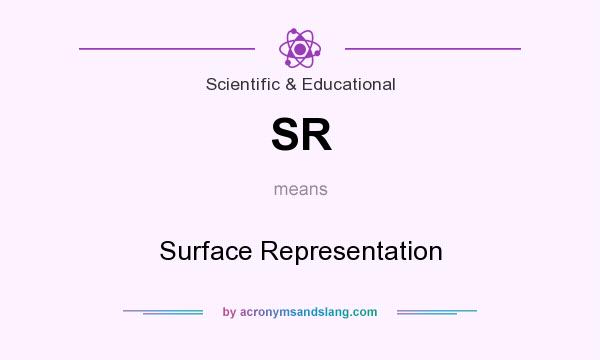 What does SR mean? It stands for Surface Representation