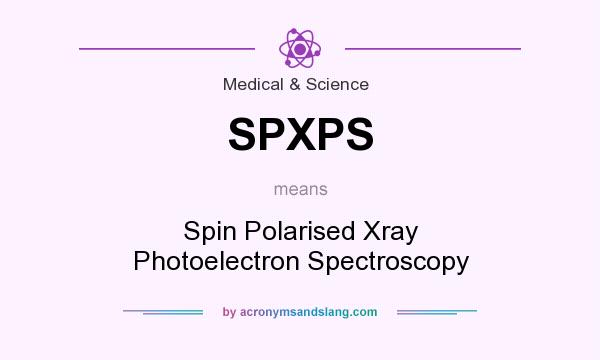 What does SPXPS mean? It stands for Spin Polarised Xray Photoelectron Spectroscopy