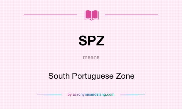 What does SPZ mean? It stands for South Portuguese Zone