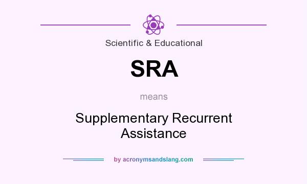 What does SRA mean? It stands for Supplementary Recurrent Assistance