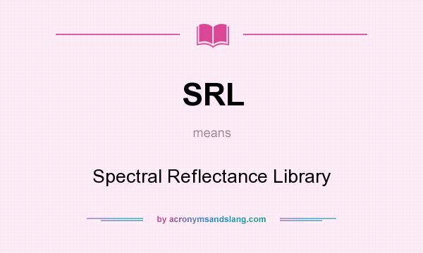 What does SRL mean? It stands for Spectral Reflectance Library