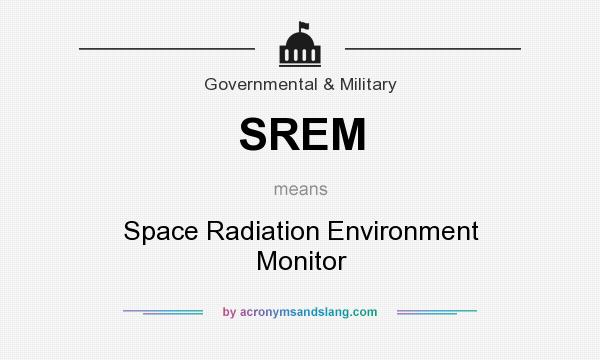 What does SREM mean? It stands for Space Radiation Environment Monitor