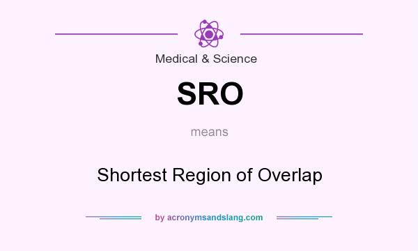 What does SRO mean? It stands for Shortest Region of Overlap