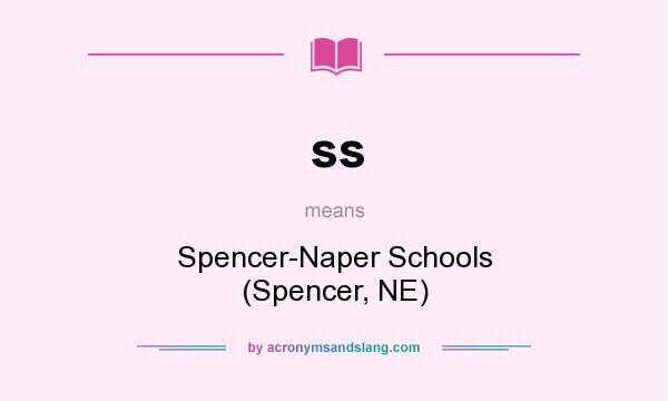 What does ss mean? It stands for Spencer-Naper Schools (Spencer, NE)
