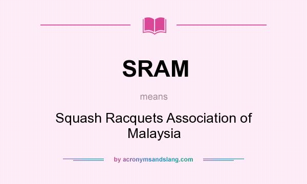 What does SRAM mean? It stands for Squash Racquets Association of Malaysia