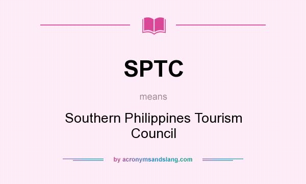 What does SPTC mean? It stands for Southern Philippines Tourism Council
