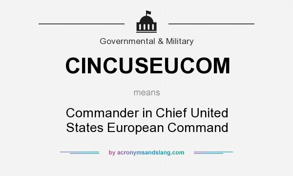 What does CINCUSEUCOM mean? It stands for Commander in Chief United States European Command