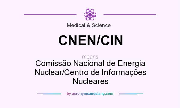 What does CNEN/CIN mean? It stands for Comissão Nacional de Energia Nuclear/Centro de Informações Nucleares