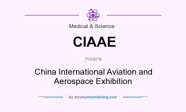 What does CIAAE mean? It stands for China International Aviation and Aerospace Exhibition