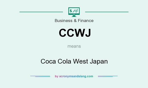 What does CCWJ mean? It stands for Coca Cola West Japan