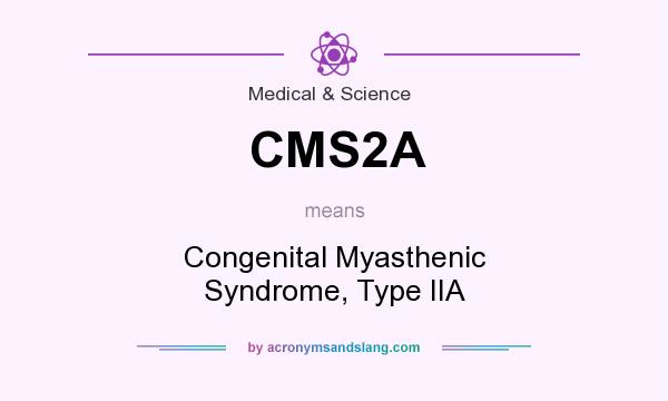 What does CMS2A mean? It stands for Congenital Myasthenic Syndrome, Type IIA