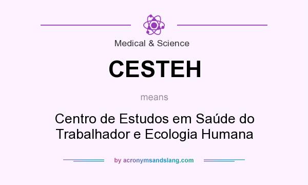 What does CESTEH mean? It stands for Centro de Estudos em Saúde do Trabalhador e Ecologia Humana