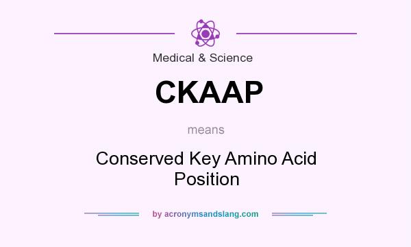 What does CKAAP mean? It stands for Conserved Key Amino Acid Position